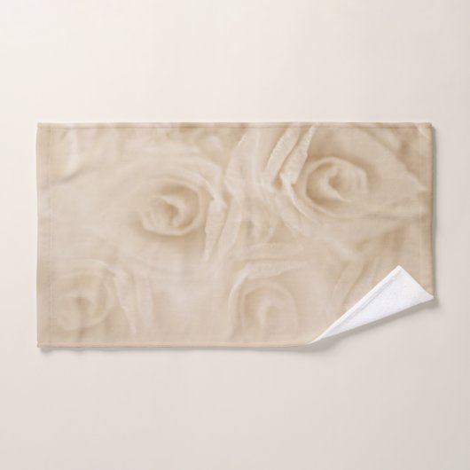 Papieren Rozen Sepia Bad Handdoek (Handdoek)