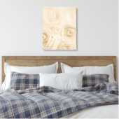Papieren Rozen Sepia Canvas Afdruk (Insitu (Slaapkamer))