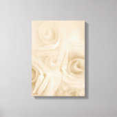 Papieren Rozen Sepia Canvas Afdruk (Voorkant)