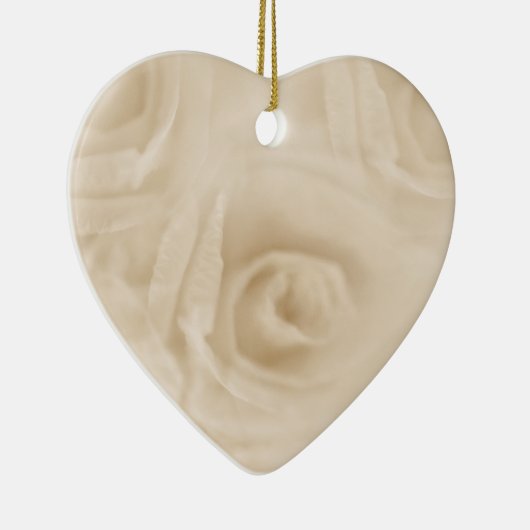 Papieren Rozen Sepia Keramisch Ornament (Rechts)