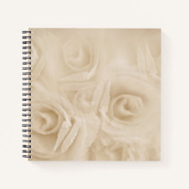 Papieren Rozen Sepia Notitieboek