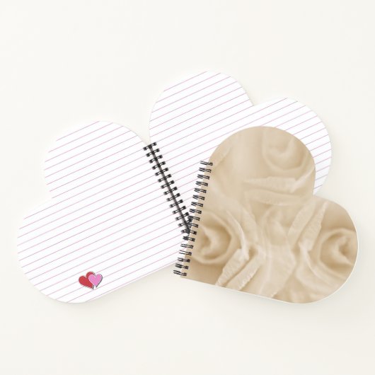 Papieren Rozen Sepia Notitieboek (Binnen)