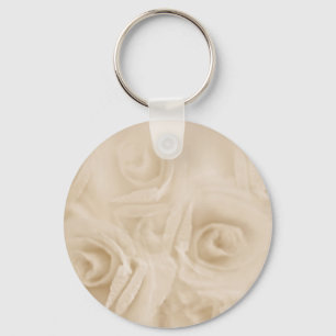 Papieren Rozen Sepia Sleutelhanger