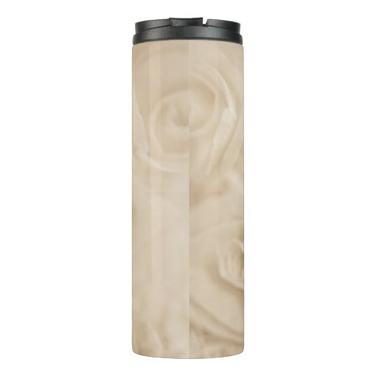 Papieren Rozen Sepia Thermosbeker (Achterkant)