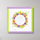  Papieren Rozen Yehi Ratzon Hafrashat Challah Canvas Afdruk (Voorkant)