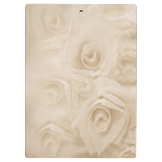 Papieren sepia-Rozen Klembord (Achterkant)