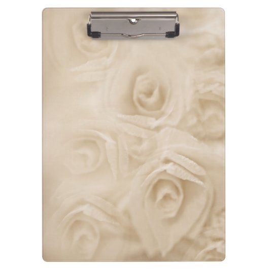 Papieren sepia-Rozen Klembord (Voorkant)