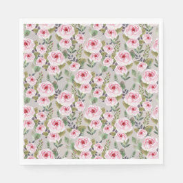 Papieren servet baby shower met schattig design.