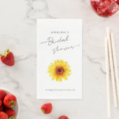 Papieren servet Bruidsdouche Zonnebloem (Insitu)