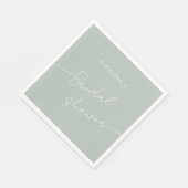 Papieren servet bruidsshower (Hoek)