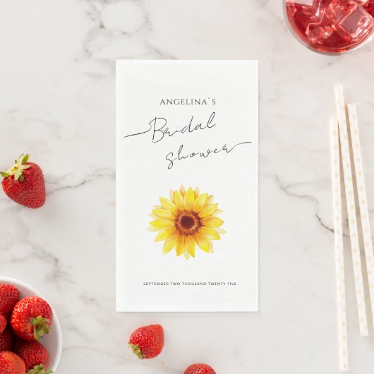 Papieren servet Bruiloft sunflower (Insitu)