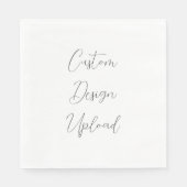 Papieren servet Custom Design Upload (Voorkant)