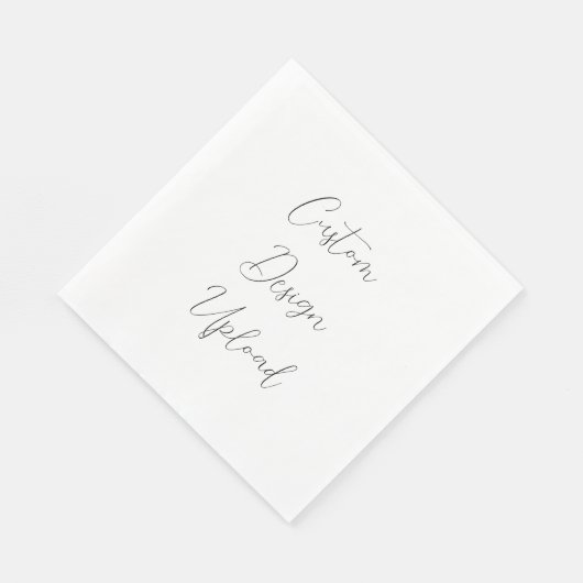 Papieren servet Custom Design Upload (Hoek)