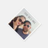 Papieren servet feestje Aangepaste foto maak je ei (Hoek)