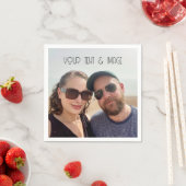 Papieren servet feestje op maat gemaakte foto maak (Insitu)