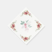 Papieren servet gekleurde bloemen voor bruiloft (Hoek)