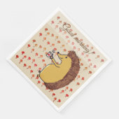 Papieren servet Hedgehog Morning (Hoek)