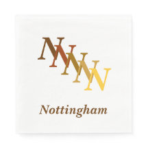 Papieren servet - Indraaltjes met naam