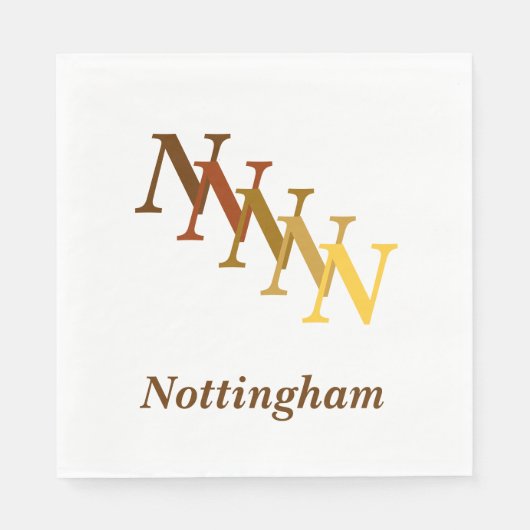 Papieren servet - Indraaltjes met naam (Voorkant)