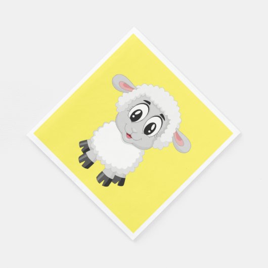 Papieren servet 'Lamsbout' (Hoek)