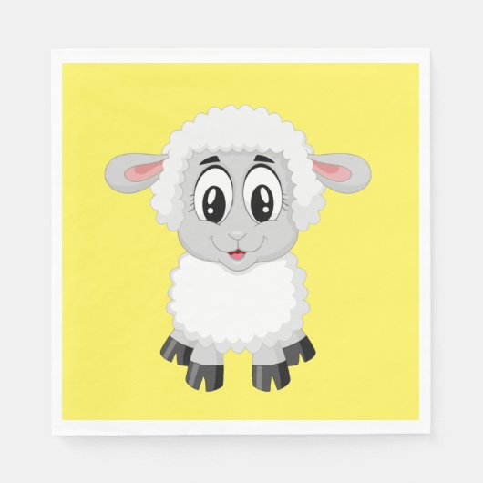Papieren servet 'Lamsvlees' (Voorkant)