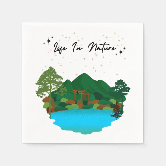 Papieren servet Life In Nature (Voorkant)
