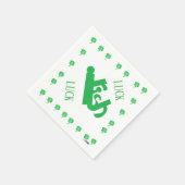 Papieren servet: Luck of the Irish Servet (Hoek)