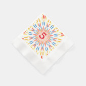 Papieren servet met abstract ontwerp Leeftijd 5 (Hoek)