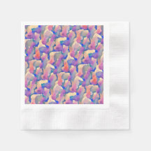 Papieren servet met aquarelpatroon