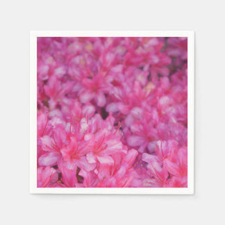 Papieren servet met Azalea's