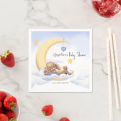 Papieren servet met een schattig konijntje. (Insitu)