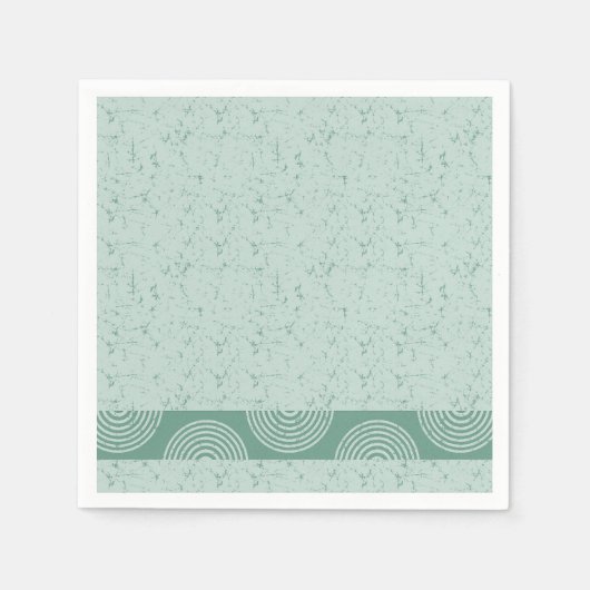 Papieren servet met groene batikscheuren (Voorkant)