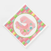 Papieren servet met naaiveaus (Hoek)