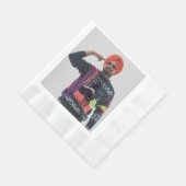 Papieren servet met sidhu Moosewala foto (Hoek)