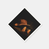 Papieren servet met western cowboyhoed en laarzen (Hoek)