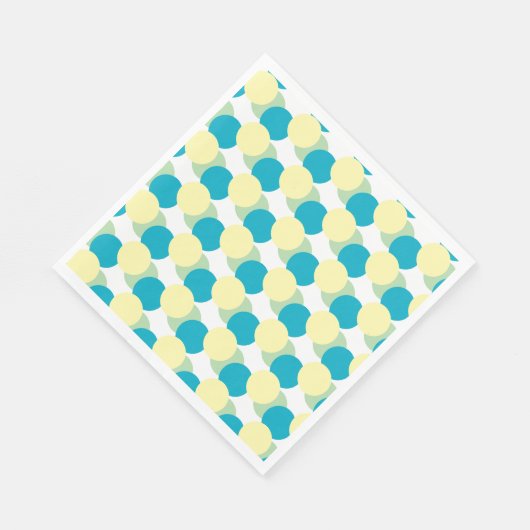 Papieren servet - pastelcirkels overlappend (Hoek)