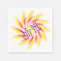 Papieren servet - Pinwheels Fireworks