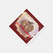 Papieren servet pompoen (Hoek)