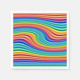 Papieren servet Rainbow Pride Swirl