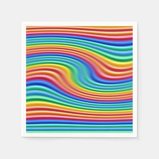 Papieren servet Rainbow Pride Swirl (Voorkant)