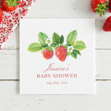 Papieren servet Strawberry Birthday of Shower