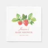 Papieren servet Strawberry Birthday of Shower (Voorkant)