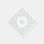 Papieren servet voor de eerste verjaardag. (Hoek)