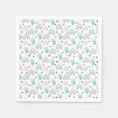 Papieren servet voor de eerste verjaardag. (Voorkant)