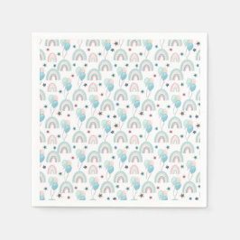 Papieren servet voor de eerste verjaardag.