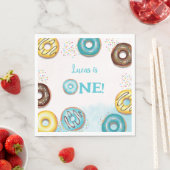 Papieren servet voor een 1e verjaardag. (Insitu)