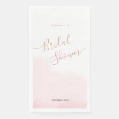 Papieren servet voor een bruidsdouche. (Voorkant)