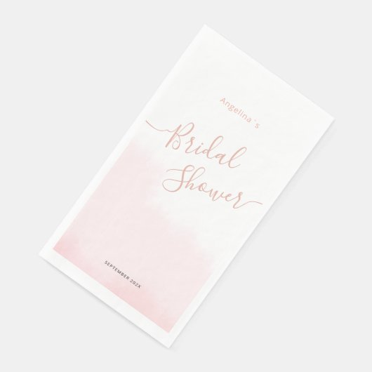 Papieren servet voor een bruidsfeestje. (Hoek)