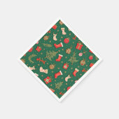 Papieren servet voor Kerstmis (Hoek)