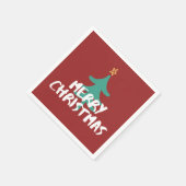 Papieren servet voor Kerstmis (Hoek)